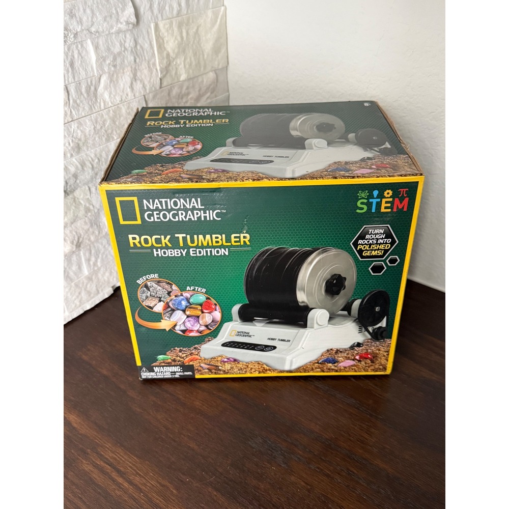 National Geographic Rock Tumbler Hobby Edition STEM Kit New Sealed